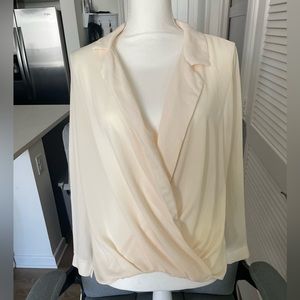 Cream Drapey Blouse
